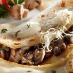 Crepes con Champiñones y Queso